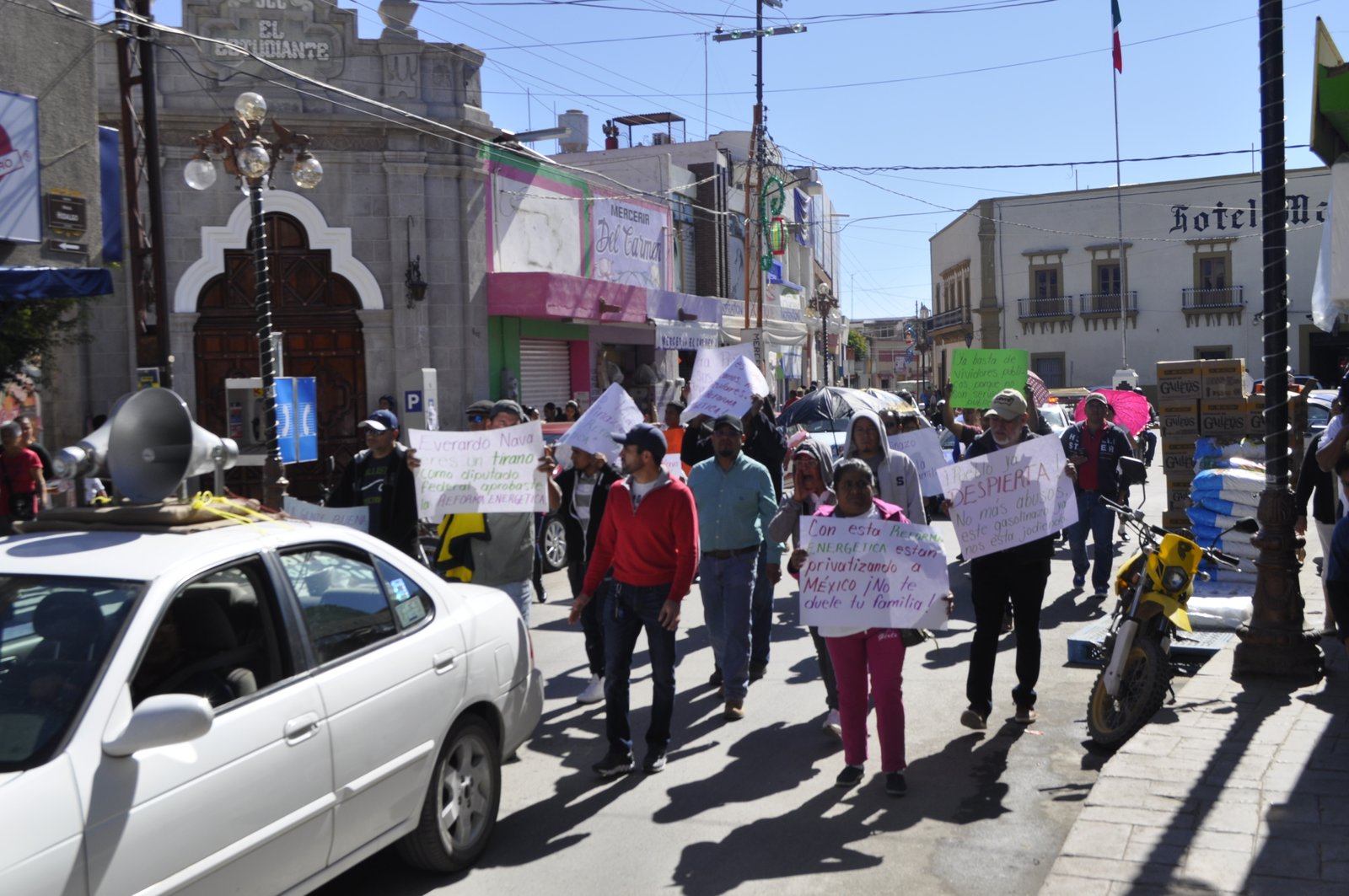 Marcha en Matehuala contra Gasolinazo