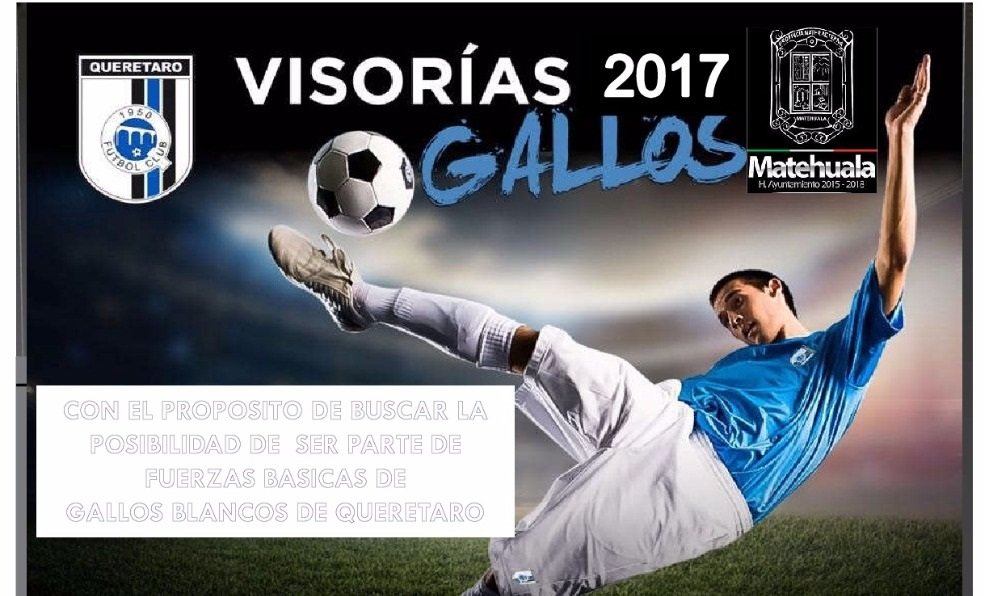 INVITAN A PARTICIPAR EN VISORIAS GALLOS BLANCOS 2017