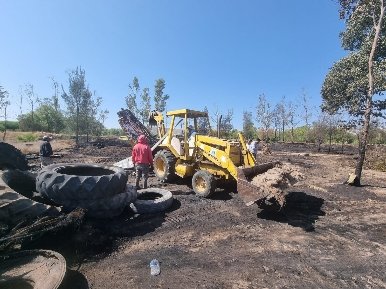 RESTAURA GOBIERNO ÁREA DAÑADA EN TANGAMANGA UNO