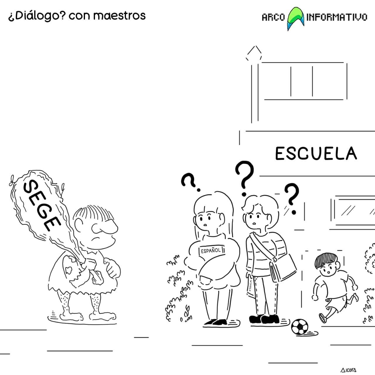 ¿Diálogo? con maestros