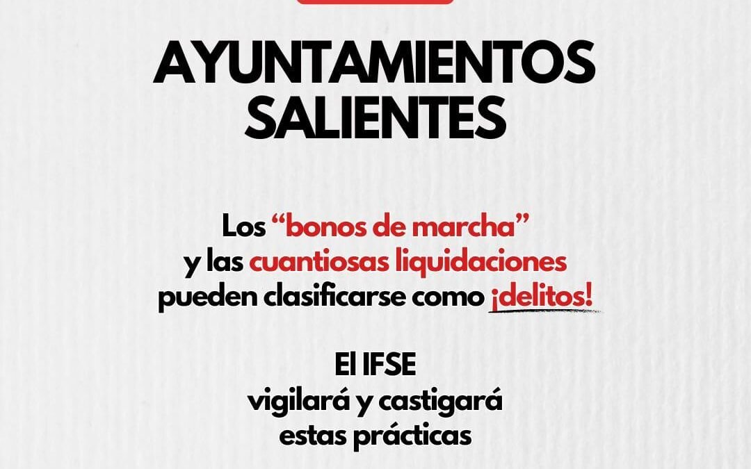 NO TOLERARÁ IFSE BONOS DE MARCHA EN MUNICIPIOS SALIENTES