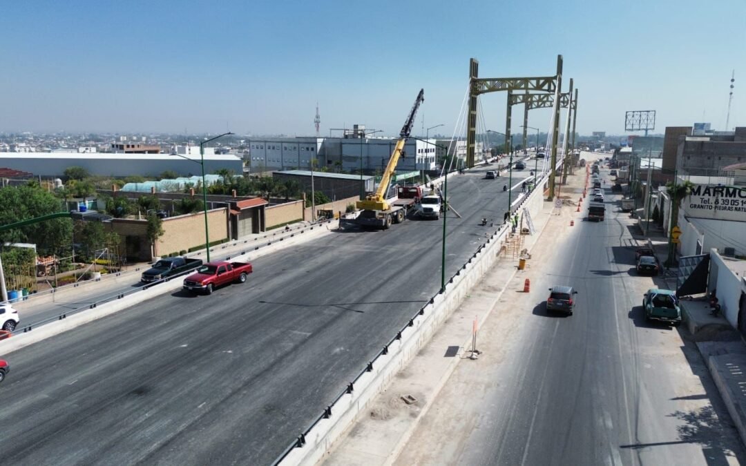 NUEVO PUENTE VEHICULAR EN CIRCUITO POTOSÍ EN SU ÚLTIMA FASE: SEDUVOP