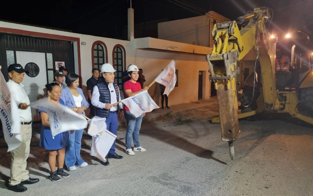 INICIA LA REHABILITACIÓN DE LA CALLE JAIME NUNO EN MATEHUALA CON UNA OBRA DE PAVIMENTACIÓN DE CONCRETO