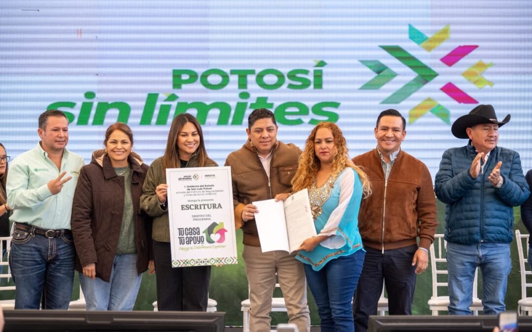 RICARDO GALLARDO LLEVA MEJORAS URBANAS Y CERTIDUMBRE PATRIMONIAL A CEDRAL