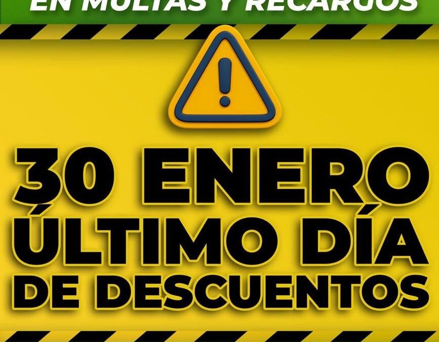 ÚLTIMOS DÍAS PARA REGULARIZAR ADEUDOS VEHICULARES