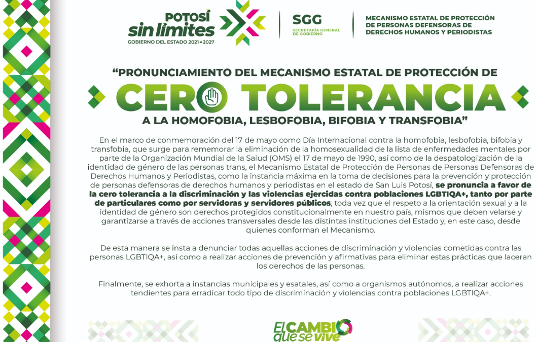 GOBIERNO ESTATAL REFUERZA ACCIONES CONTRA LA DISCRIMINACIÓN